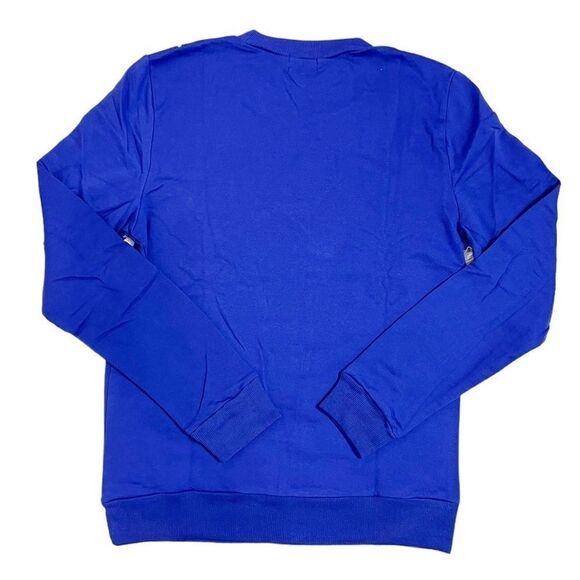 Alex Stevens Lightweight Blue Christmas Dinosaur Polka Dot Sweatshirt Medium - Picture 2 of 6